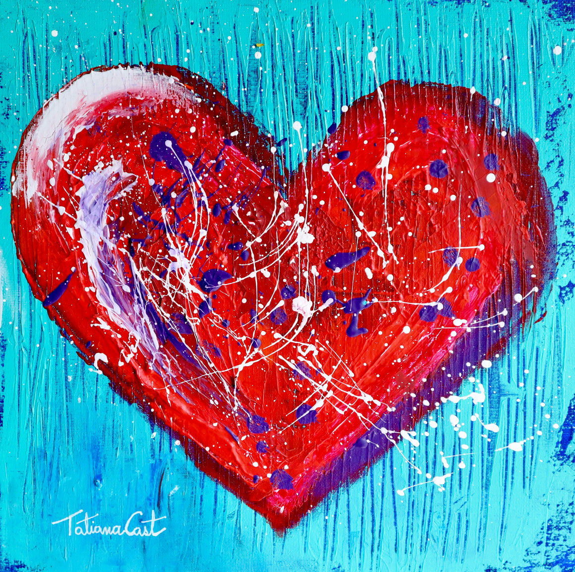 "Colorful Heart 1" Original Painting