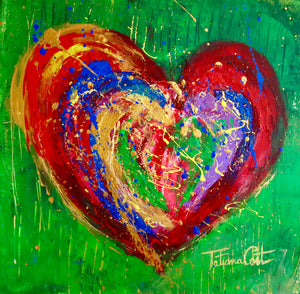 "Colorful Heart 2" Original Painting