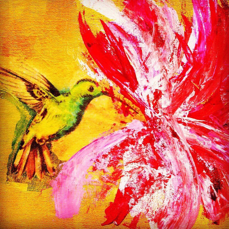 'Hummingbird 1' Hand-Embellished Limited Edition