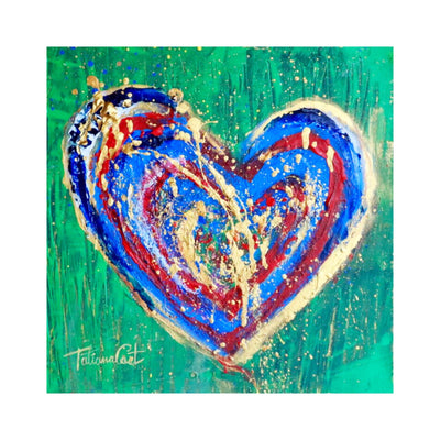 Acrylic Heart Painting