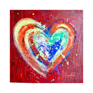 "Colorful Heart 4" Original Painting