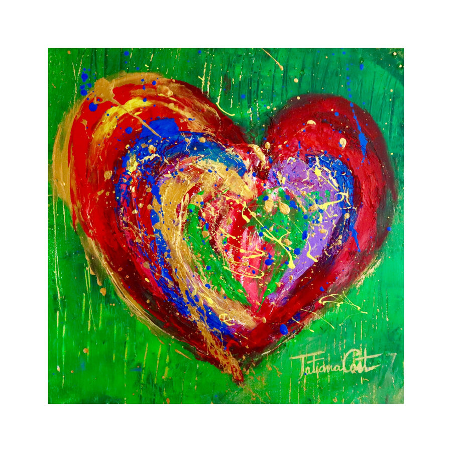 "Colorful Heart 2" Original Painting